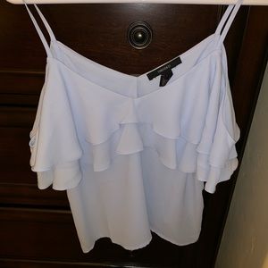 Flowy Periwinkle Off the shoulder tank